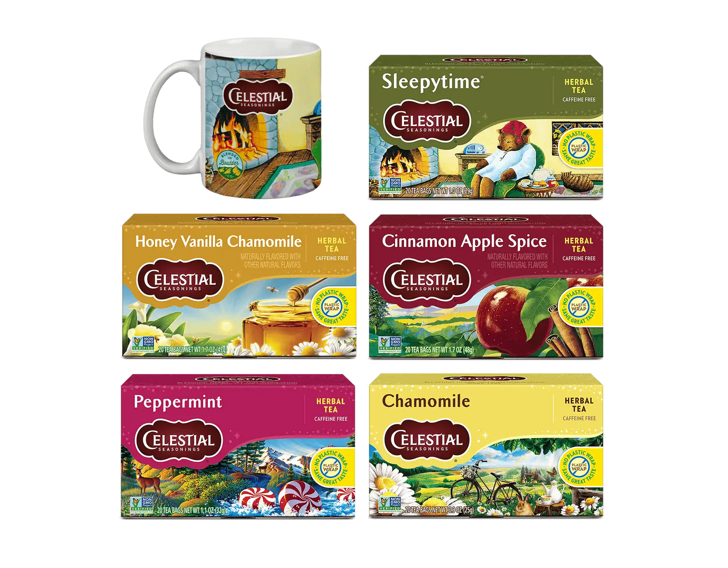 Herbal Favorites Tea & Mug Gift Set