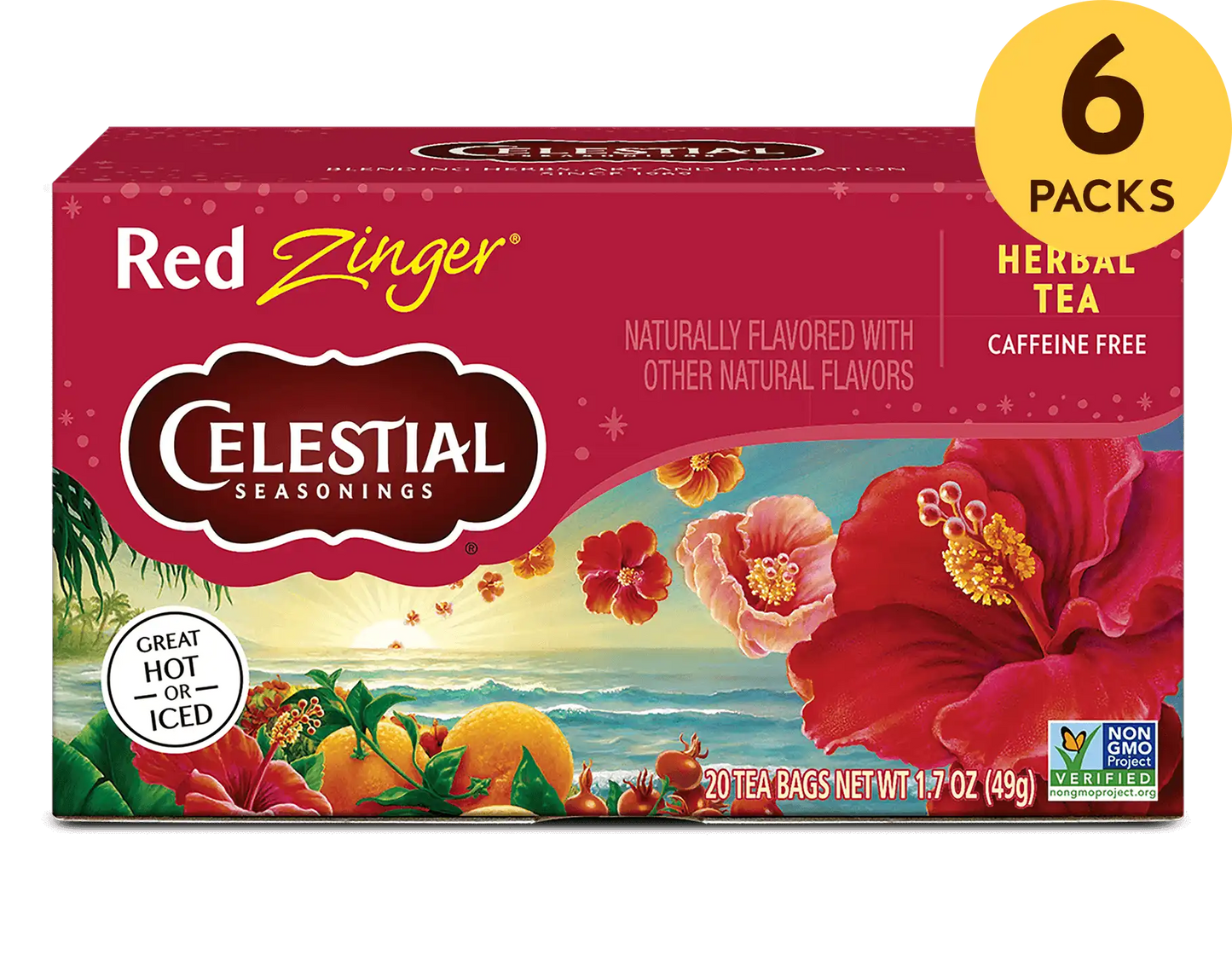 Red Zinger Herbal Tea, 20 ct