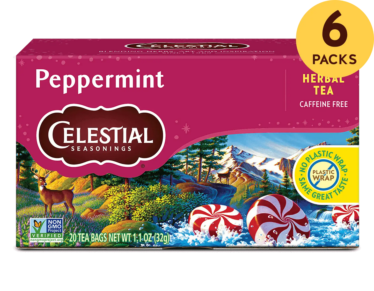 Peppermint Herbal Tea, 20 ct