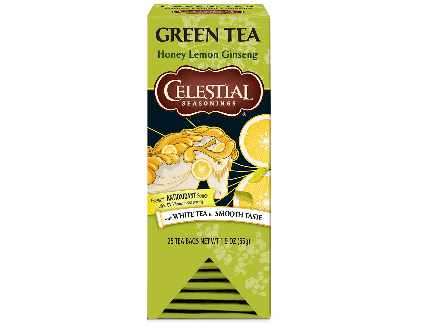 Honey Lemon Ginseng Green Tea, 25 ct