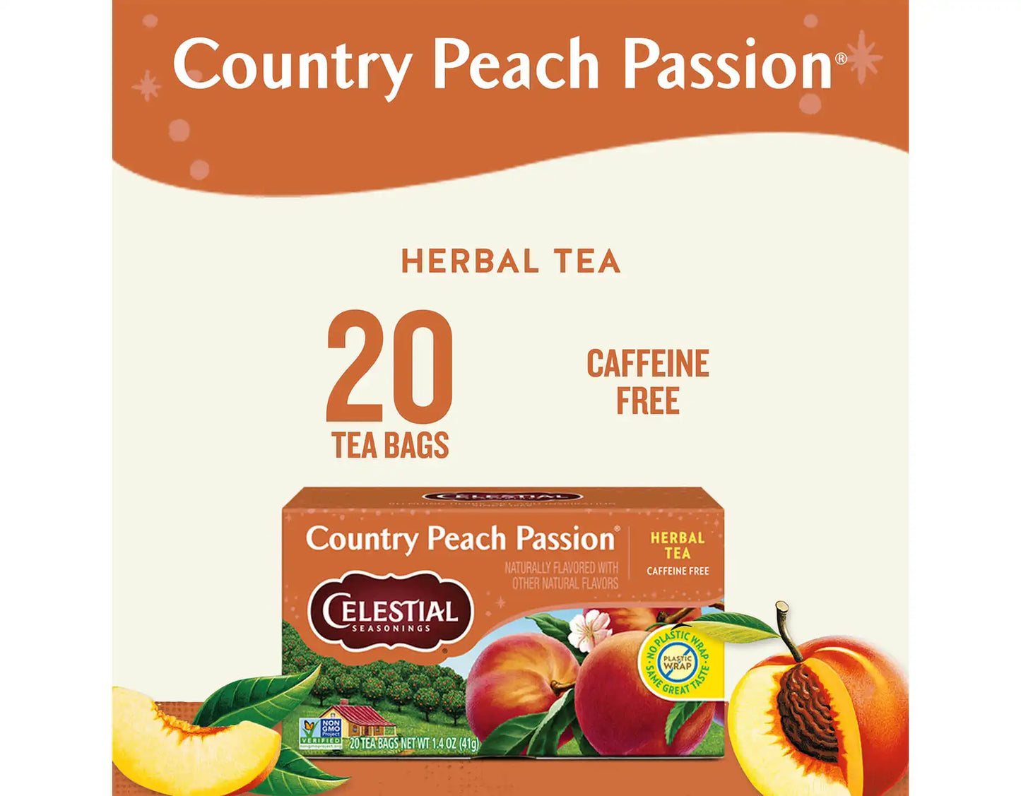 Country Peach Passion Herbal Tea