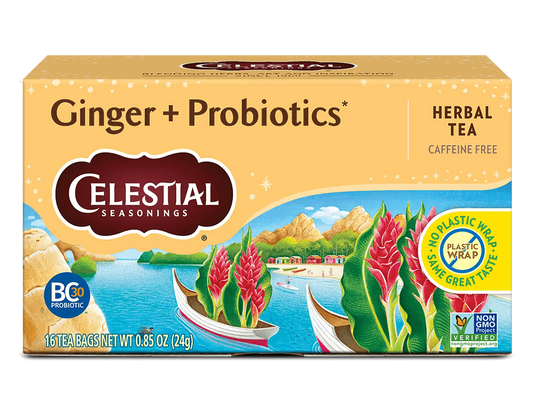 Ginger + Probiotics Herbal Tea
