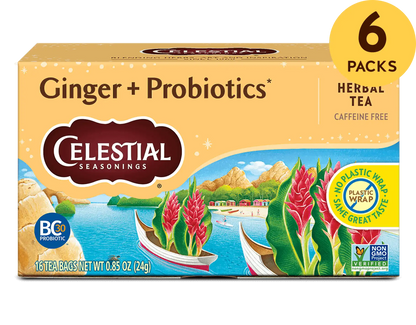Ginger + Probiotics Herbal Tea