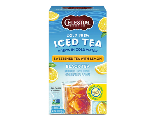 Cold Brew Iced Tea, Sweetened Tea with Lemon