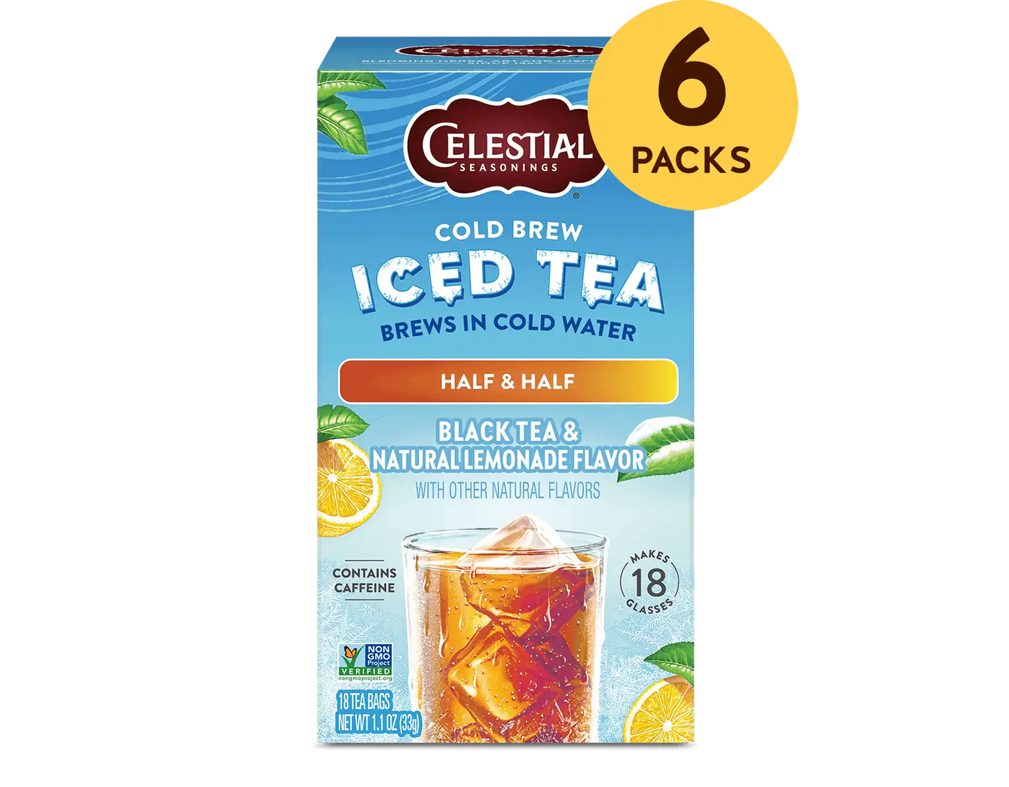 Cold Brew Iced Tea, Half and Half Iced Black Tea and Lemonade