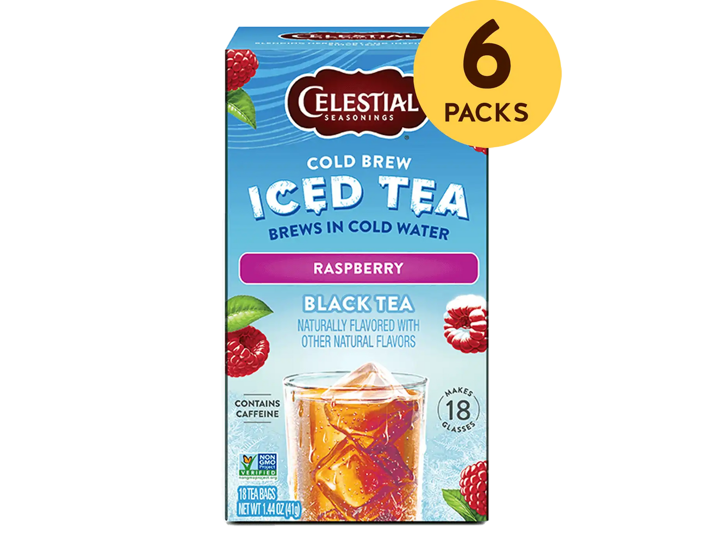 Cold Brew Iced Tea, Raspberry Black Tea