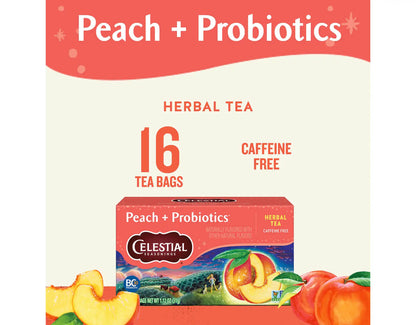 Peach + Probiotics Herbal Tea