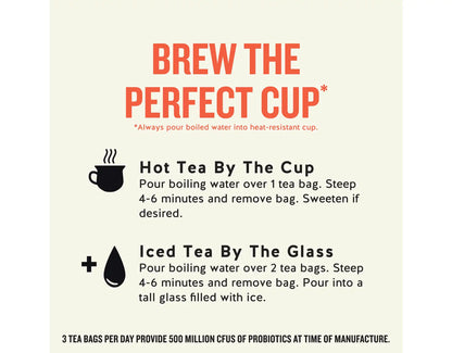 Peach + Probiotics Herbal Tea