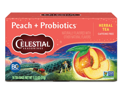 Peach + Probiotics Herbal Tea