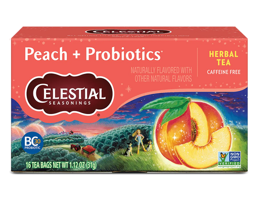 Peach + Probiotics Herbal Tea