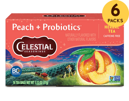 Peach + Probiotics Herbal Tea