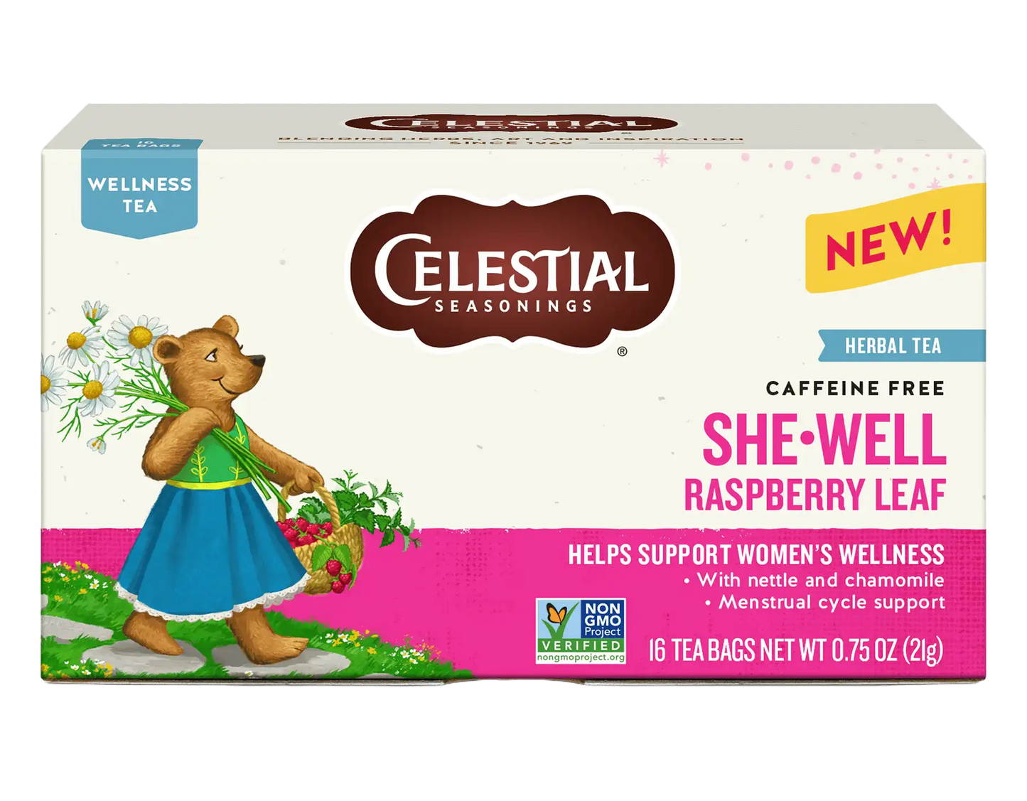 SheWell Raspberry Leaf Wellness Tea
