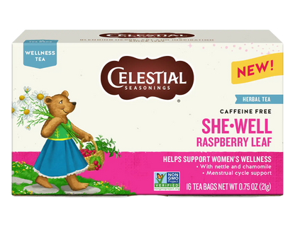 SheWell Raspberry Leaf Wellness Tea