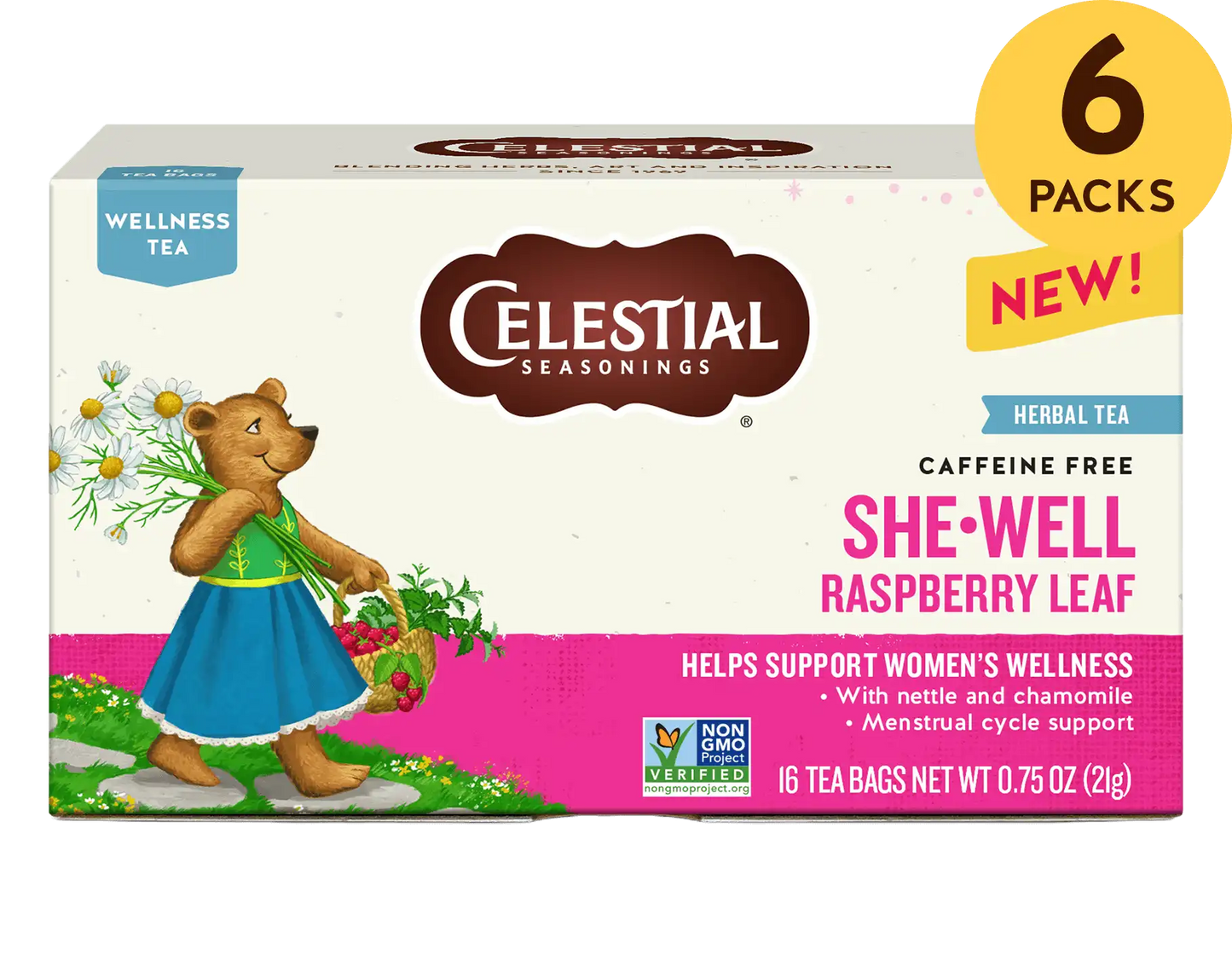 SheWell Raspberry Leaf Wellness Tea