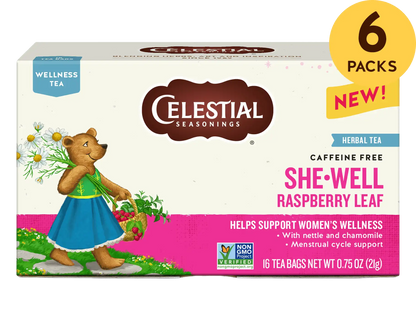 SheWell Raspberry Leaf Wellness Tea