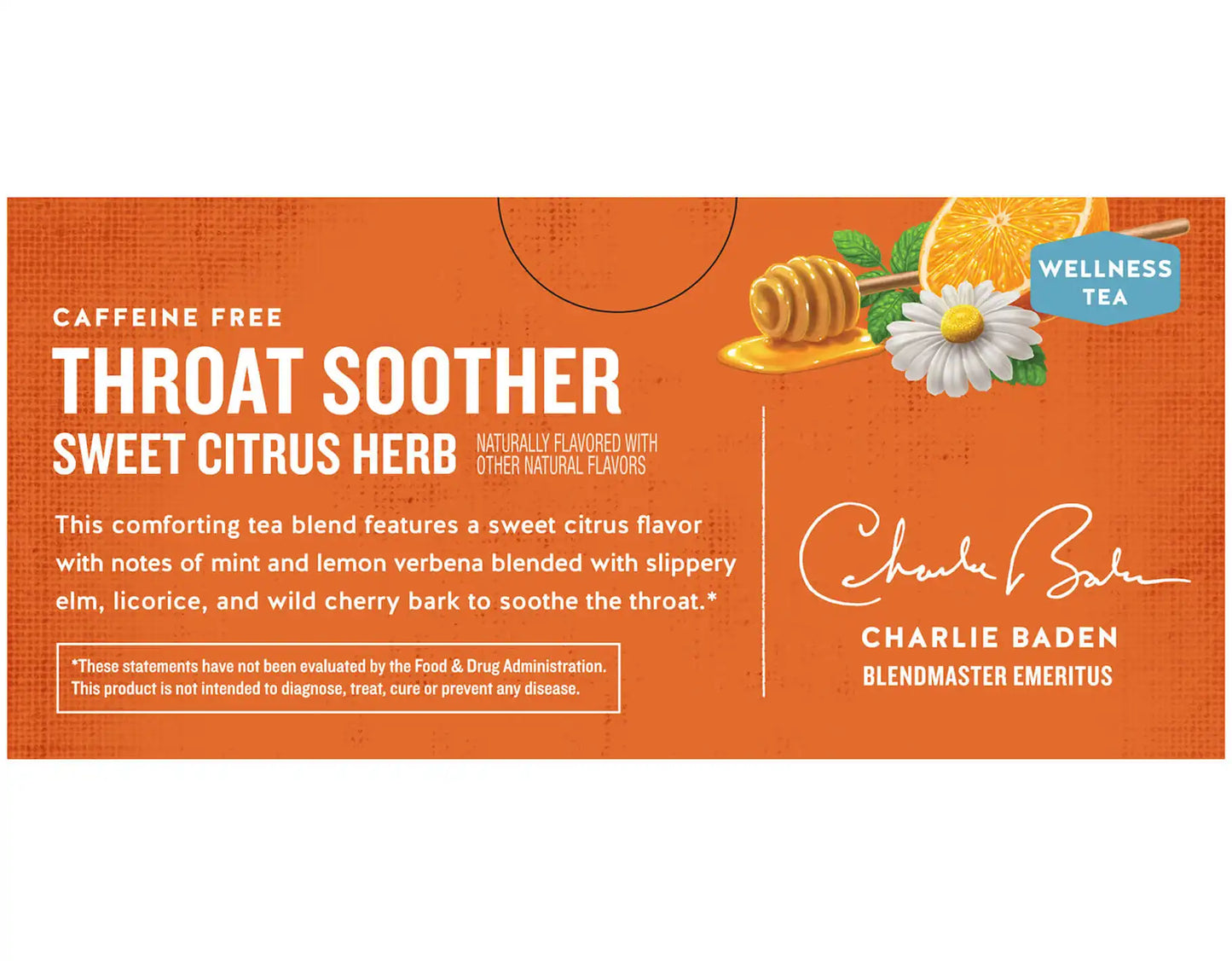 Throat Soother Wellness Tea, Sweet Citrus Herb