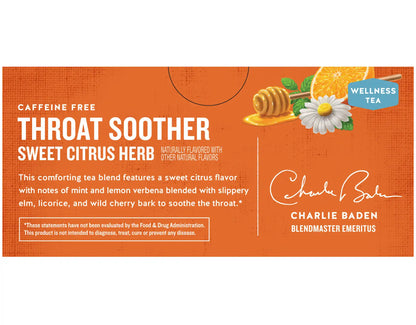 Throat Soother Wellness Tea, Sweet Citrus Herb