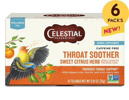 Throat Soother Wellness Tea, Sweet Citrus Herb