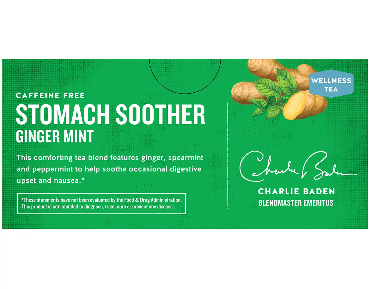 Stomach Soother Wellness Tea with Ginger and Mint