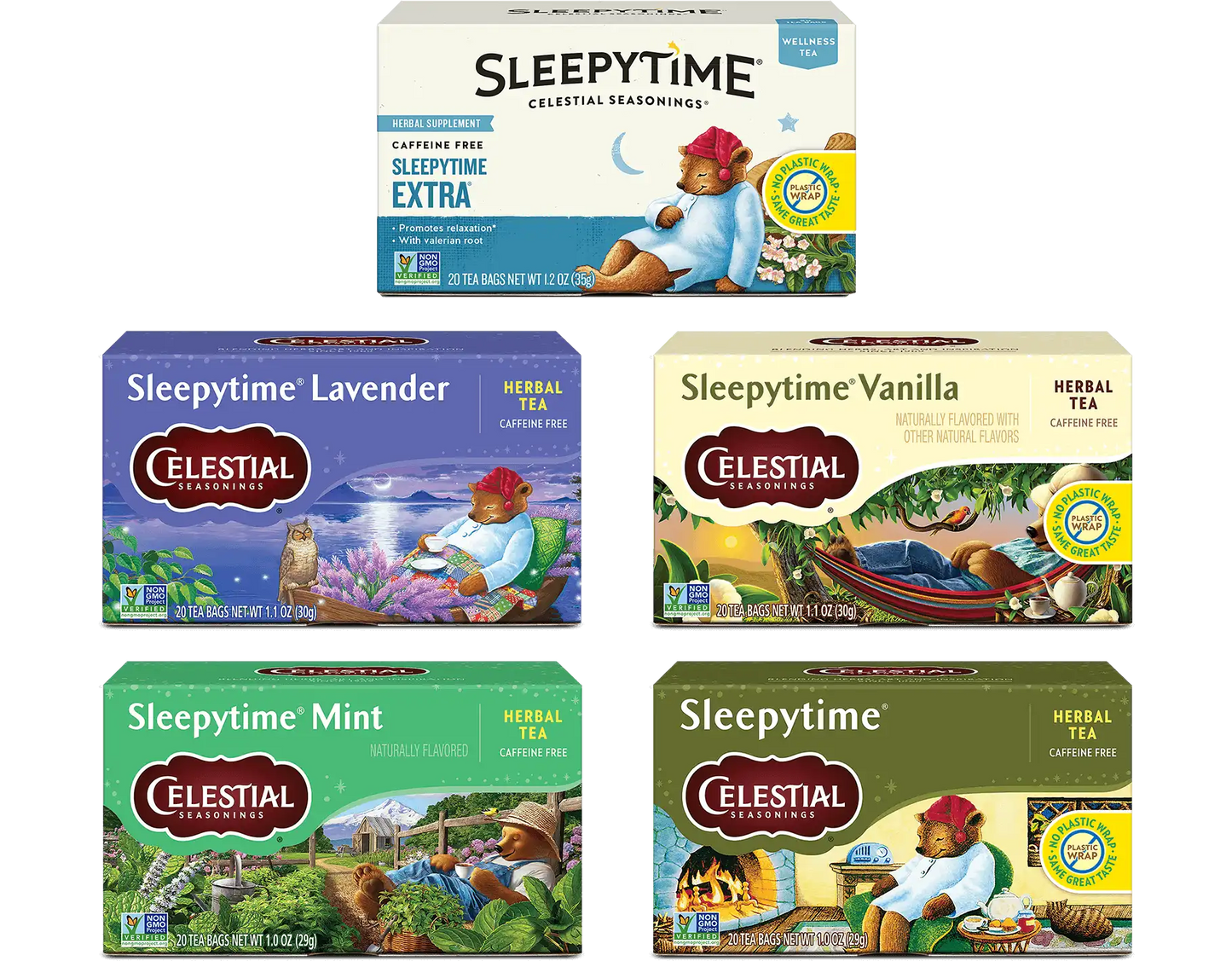 Sleepytime Favorites Sampler 5-Pack